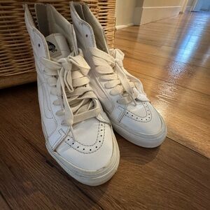 Vans White High-Top Sneakers
